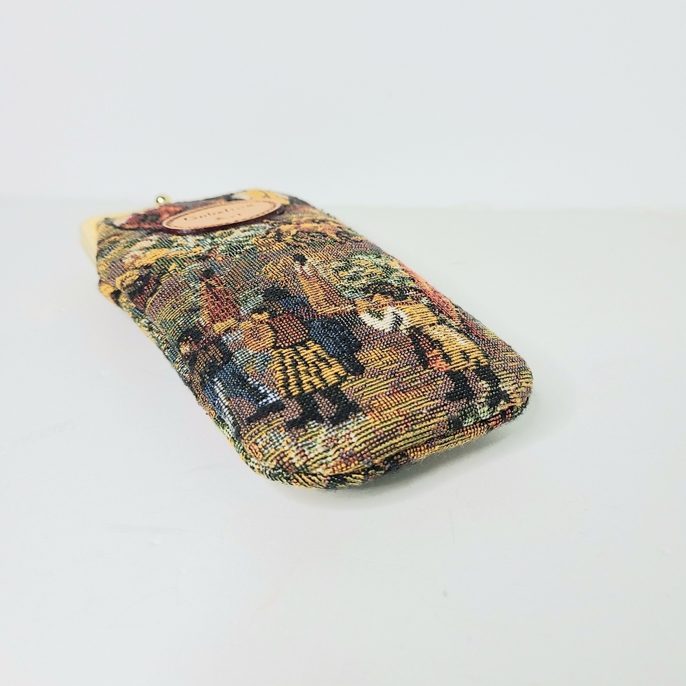 Gobelins Art Tapestry Kiss Lock Soft Eyeglass Sunglass Vintage Case - Picture 3 of 7